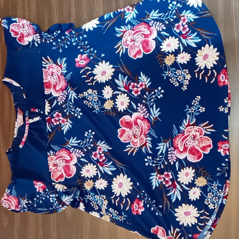 SJS Floral Short Sleeved Blouse XL